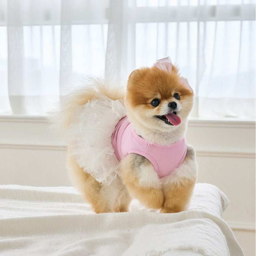 【予約】リボンチュールワンピース