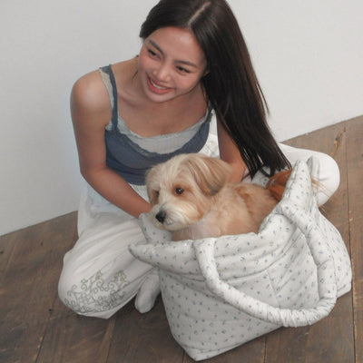 【予約】wide bag - baby blue