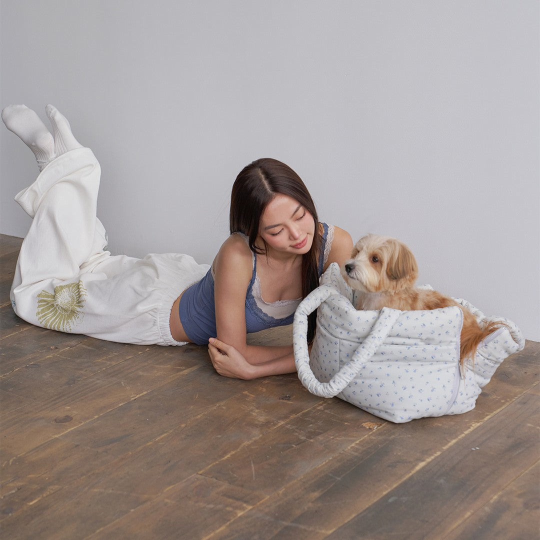 【予約】wide bag - baby blue