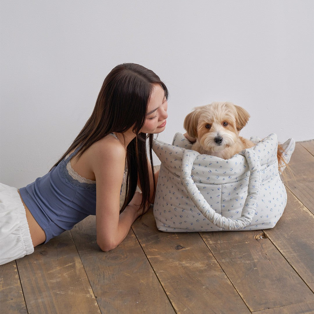 【予約】wide bag - baby blue