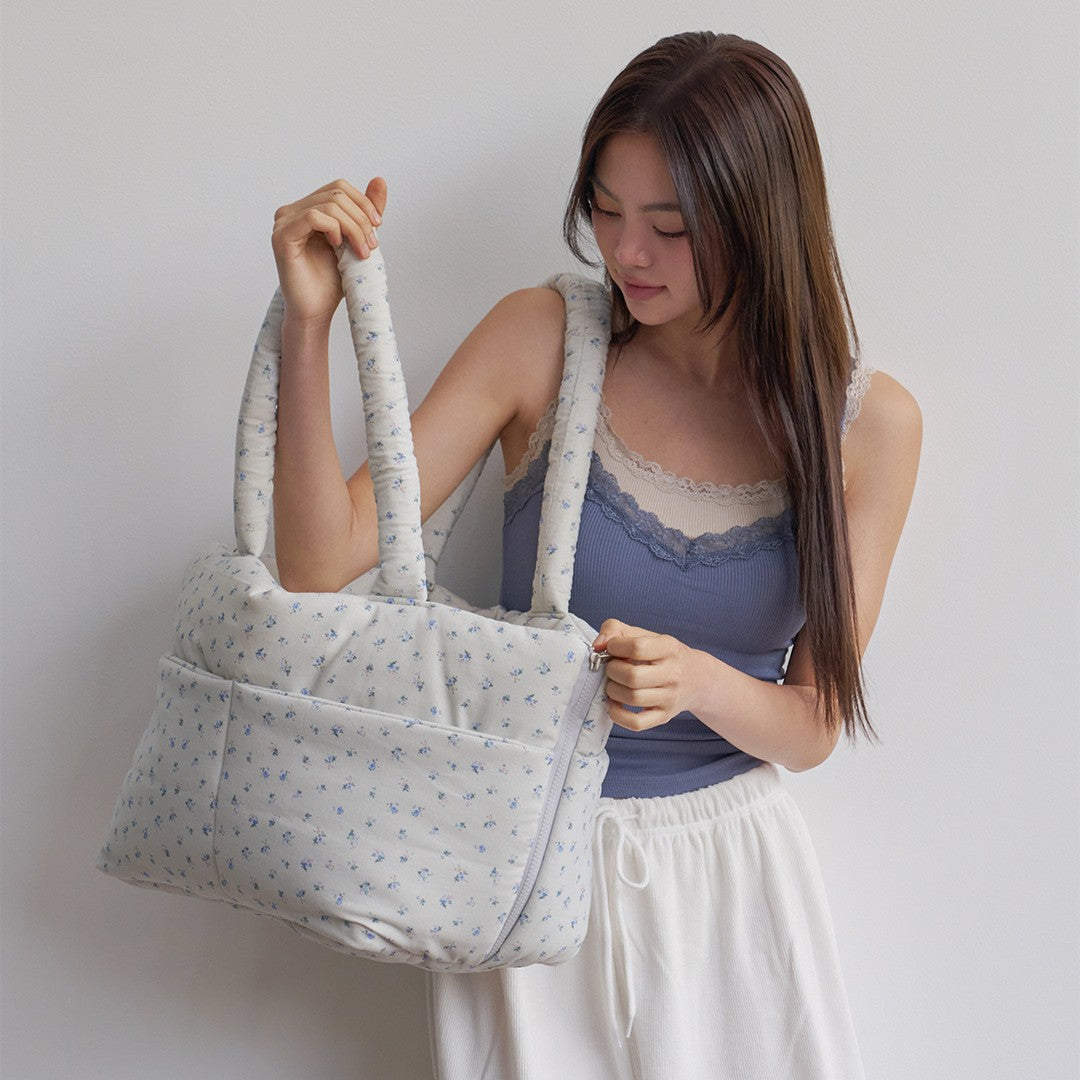 【予約】wide bag - baby blue