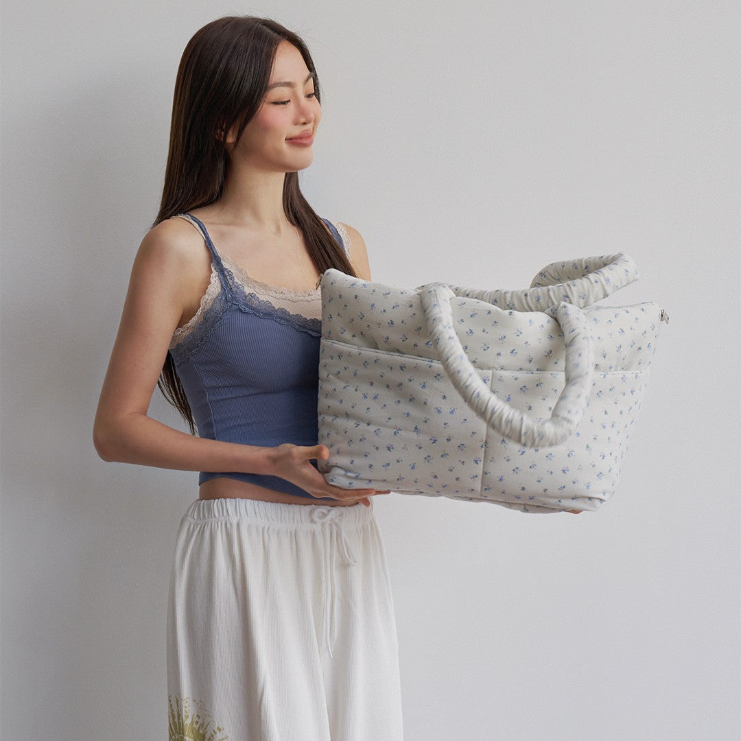 【予約】wide bag - baby blue