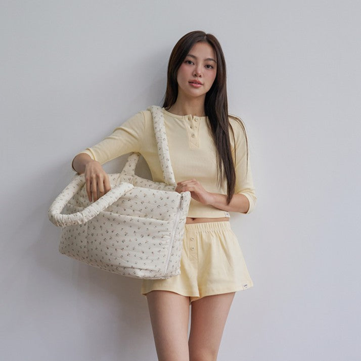APERTY WIDE BAG BABY M アイボリー メッシュ付 犬用 キャリーバッグ 韓国 APERTY｜wide bag baby ivory｜犬服・ペット