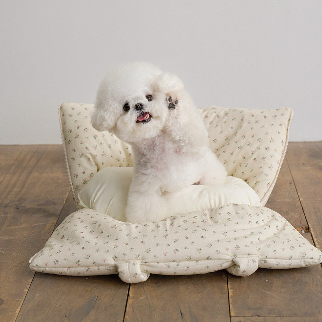 aperty WIDE BAG - GLOSSY IVORY メッシュ付き M 犬用 キャリーバッグ 韓国 APERTY｜wide bag baby ivory｜犬服・ペット
