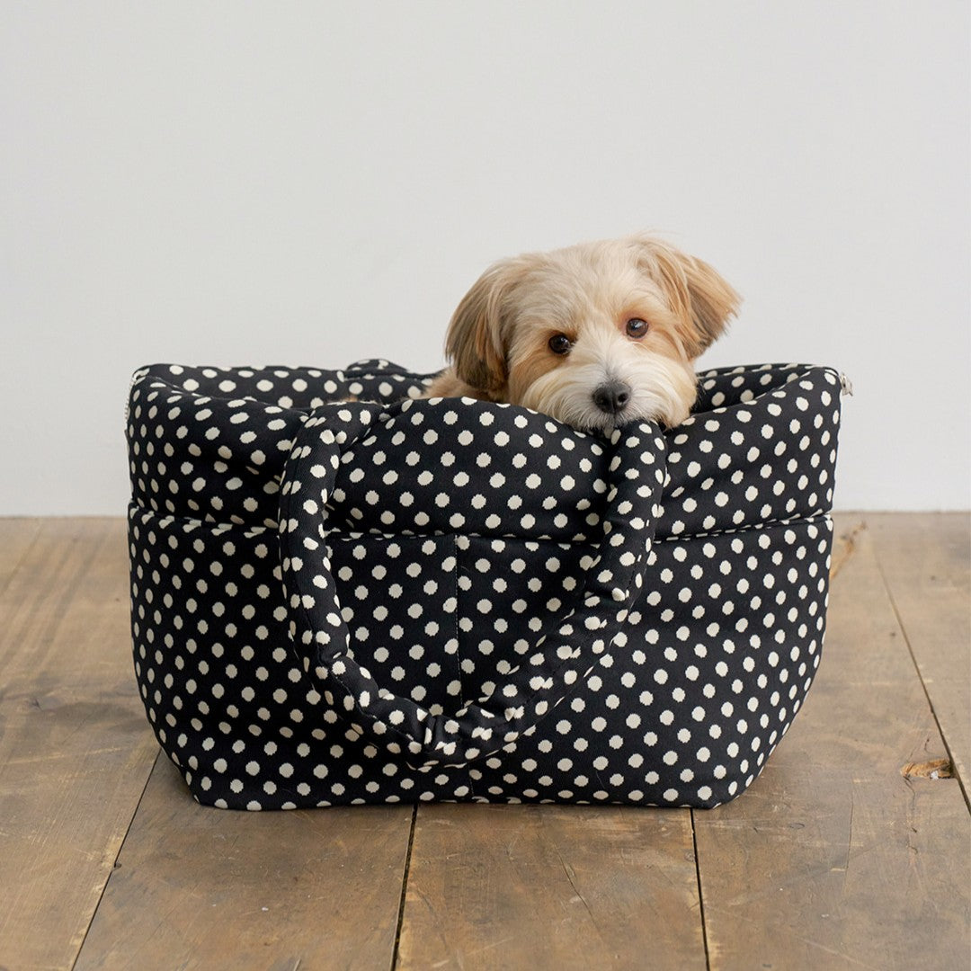 【予約】wide bag - dot black