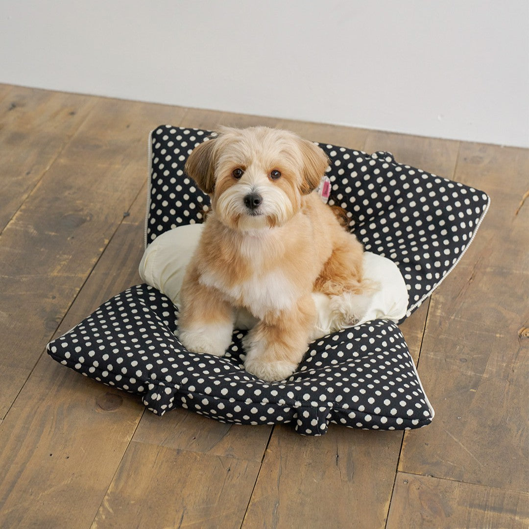 【予約】wide bag - dot black