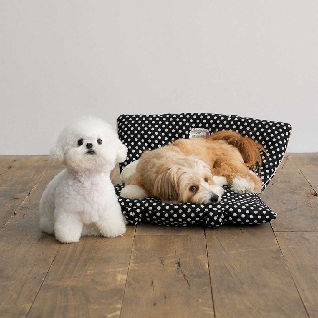 【予約】wide bag - dot black