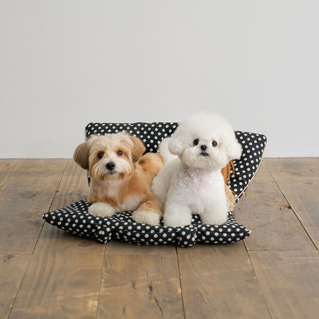 【予約】wide bag - dot black