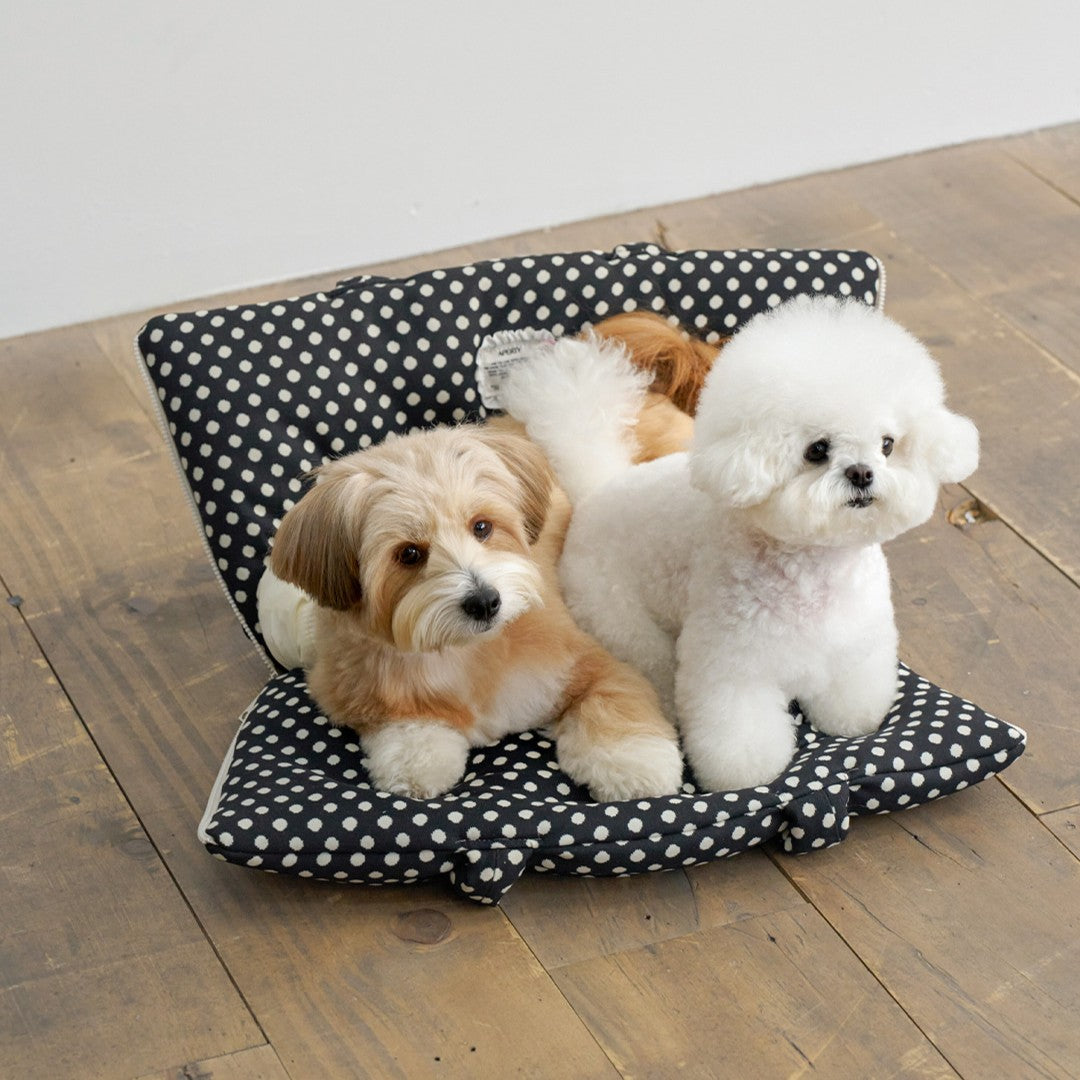 【予約】wide bag - dot black