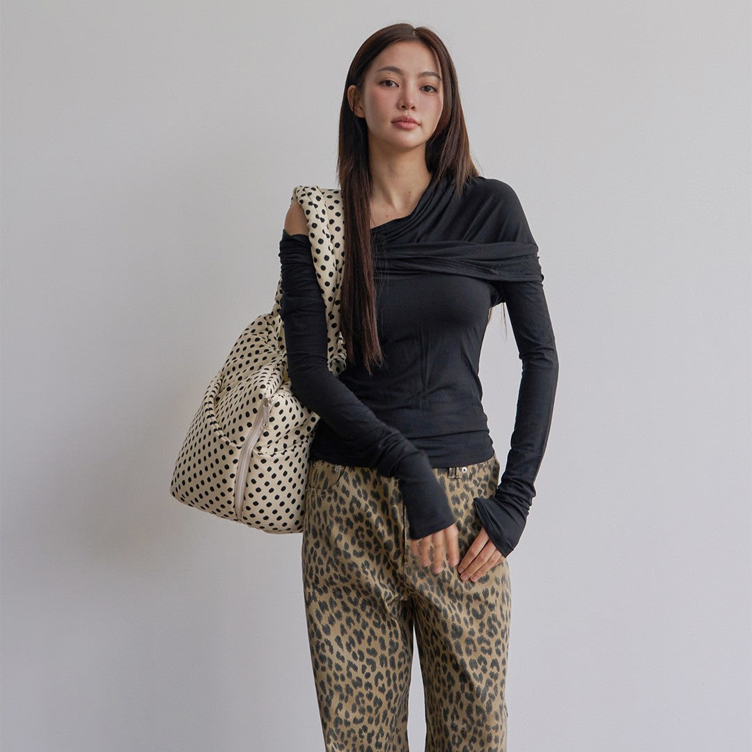 【予約】wide bag - dot ivory