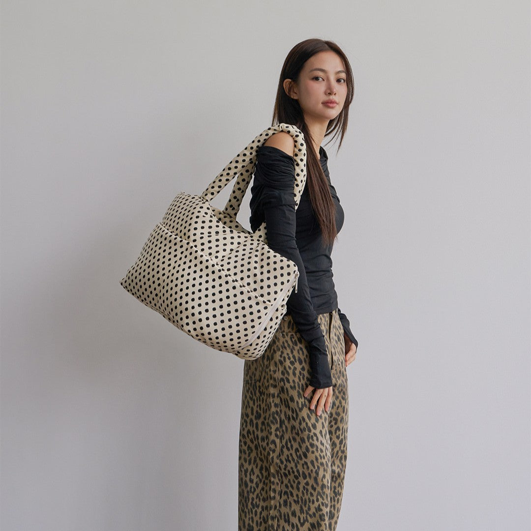 犬用 キャリーバッグ 韓国 APERTY｜wide bag ドット柄（水玉）dot