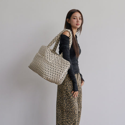 【予約】wide bag - dot ivory