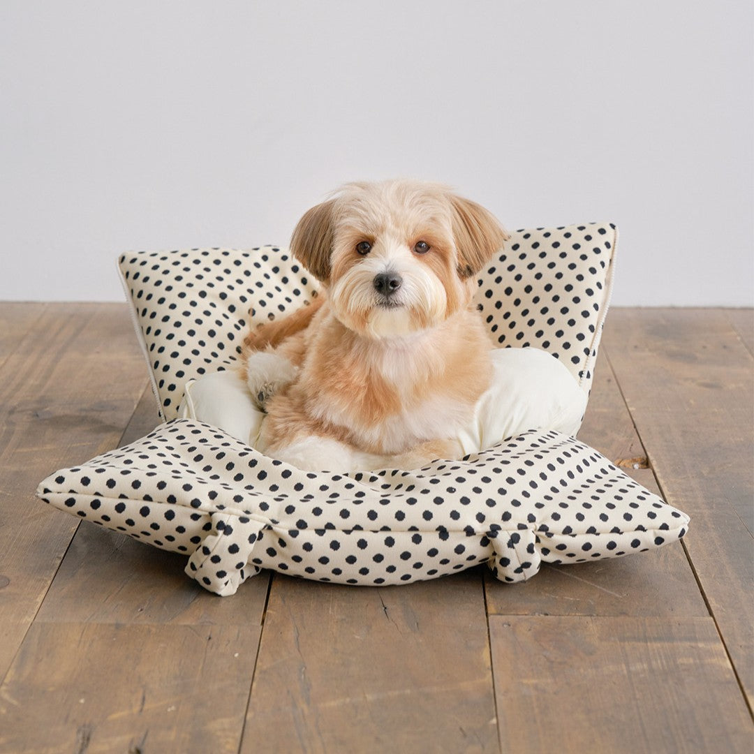 【予約】wide bag - dot ivory