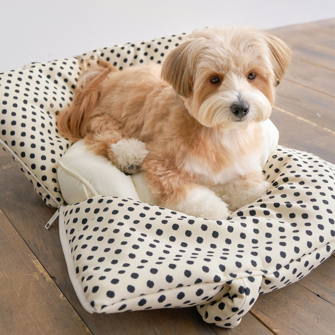 【予約】wide bag - dot ivory