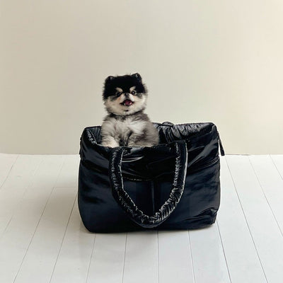 【予約】wide bag - glossy black