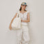【予約】wide bag - glossy ivory