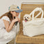 【予約】wide bag - glossy ivory