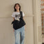 【予約】open bag - black