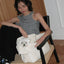 【予約】open bag - white