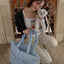 【予約】wide bag - plaid blue