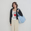 【予約】wide bag - plaid blue
