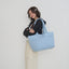 【予約】wide bag - plaid blue