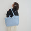 【予約】wide bag - plaid blue