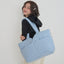 【予約】wide bag - plaid blue