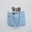 【予約】wide bag - plaid blue