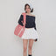 【予約】wide bag - plaid red