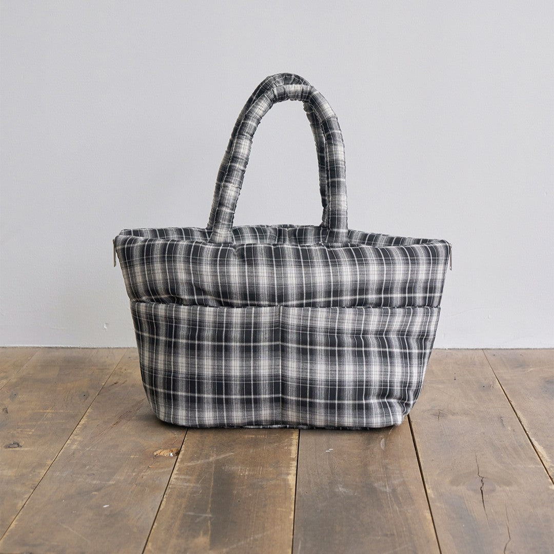 【予約】wide bag - tartan black