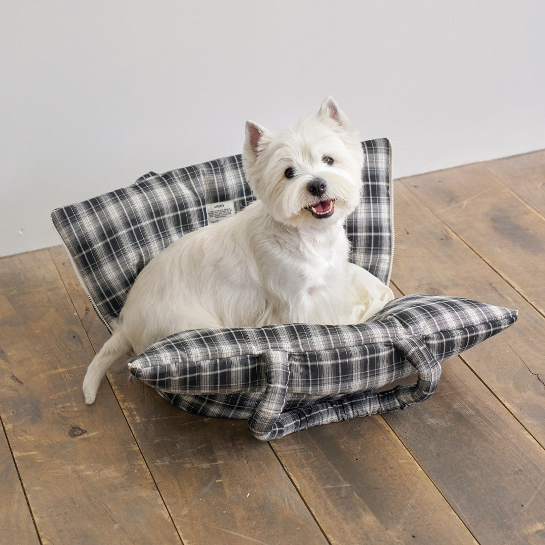 【予約】wide bag - tartan black