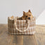 【予約】wide bag - tartan brown