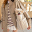 【予約】wide bag - teddy beige