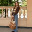 【予約】wide bag - teddy suede