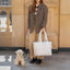 【予約】wide bag - teddy white