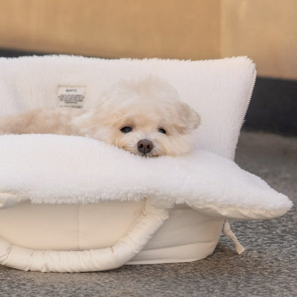 【予約】wide bag - teddy white