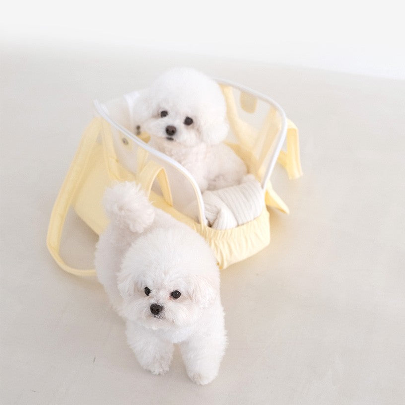 【予約】Frou Frou - Lemon edition（レモンブルーインナークッション＋ショルダーパット付属）｜犬用キャリーバッグ