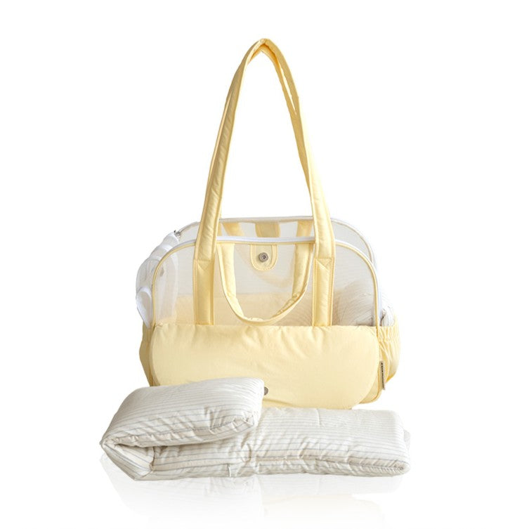 【予約】Frou Frou - Lemon edition（レモンブルーインナークッション＋ショルダーパット付属）｜犬用キャリーバッグ