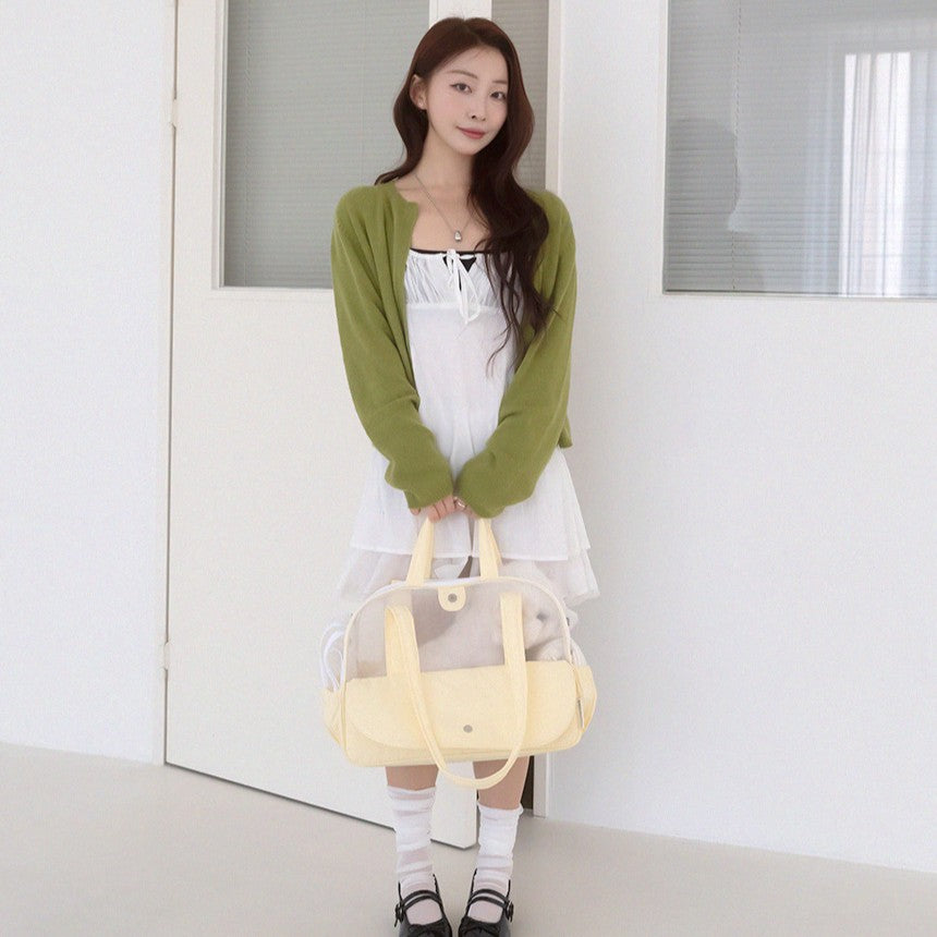 【予約】Frou Frou - Lemon edition（レモンブルーインナークッション＋ショルダーパット付属）｜犬用キャリーバッグ