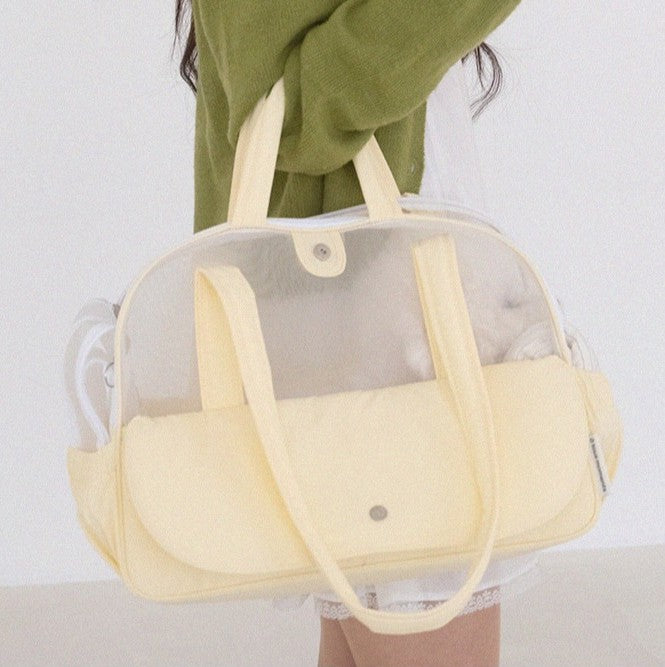 【予約】Frou Frou - Lemon edition（レモンブルーインナークッション＋ショルダーパット付属）｜犬用キャリーバッグ