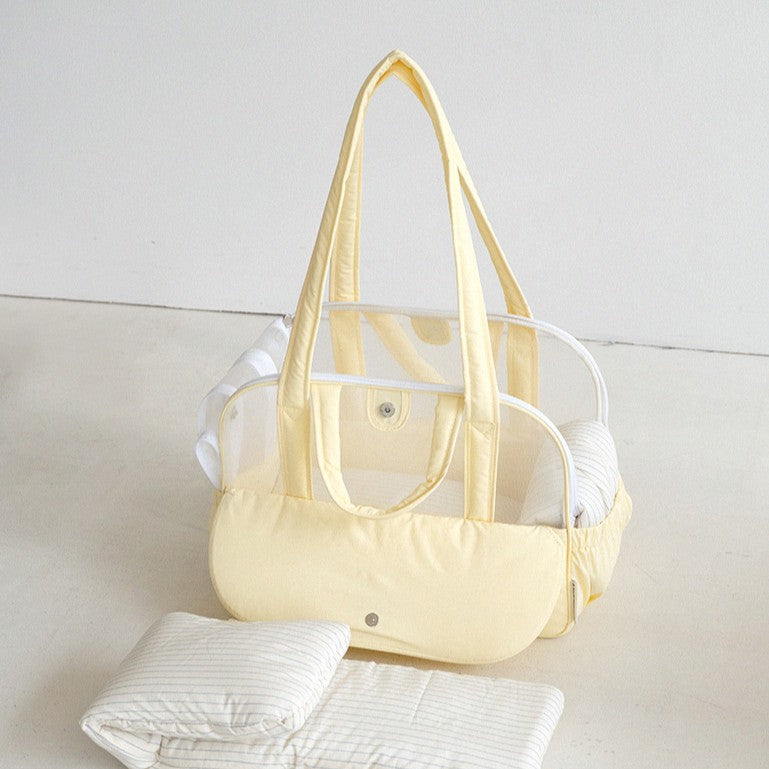 【予約】Frou Frou - Lemon edition（レモンブルーインナークッション＋ショルダーパット付属）｜犬用キャリーバッグ