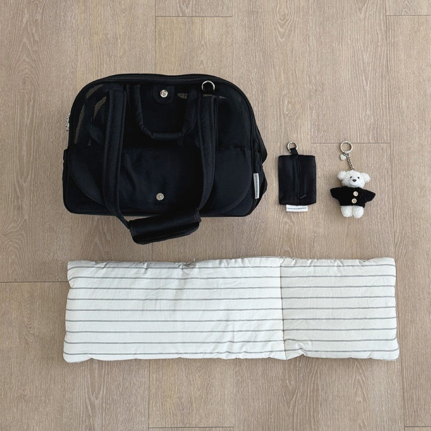 【予約】Frou Frou Vanilla set（ストライプ柄クッション＋ショルダーパット付属）