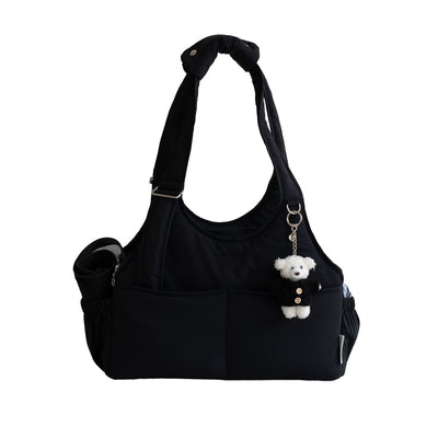 【予約】Lier petbag（ベーシッククリームクッション＋ショルダーパッド付属）｜犬用キャリーバッグ