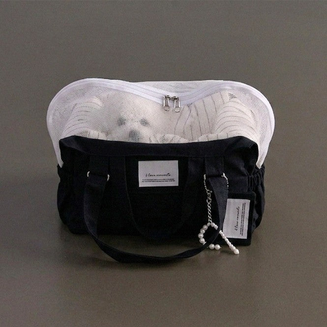 【9月下旬入荷・発送】Partir Pet bag - Black（オールシーズン用クッション＋ショルダーパット付属）