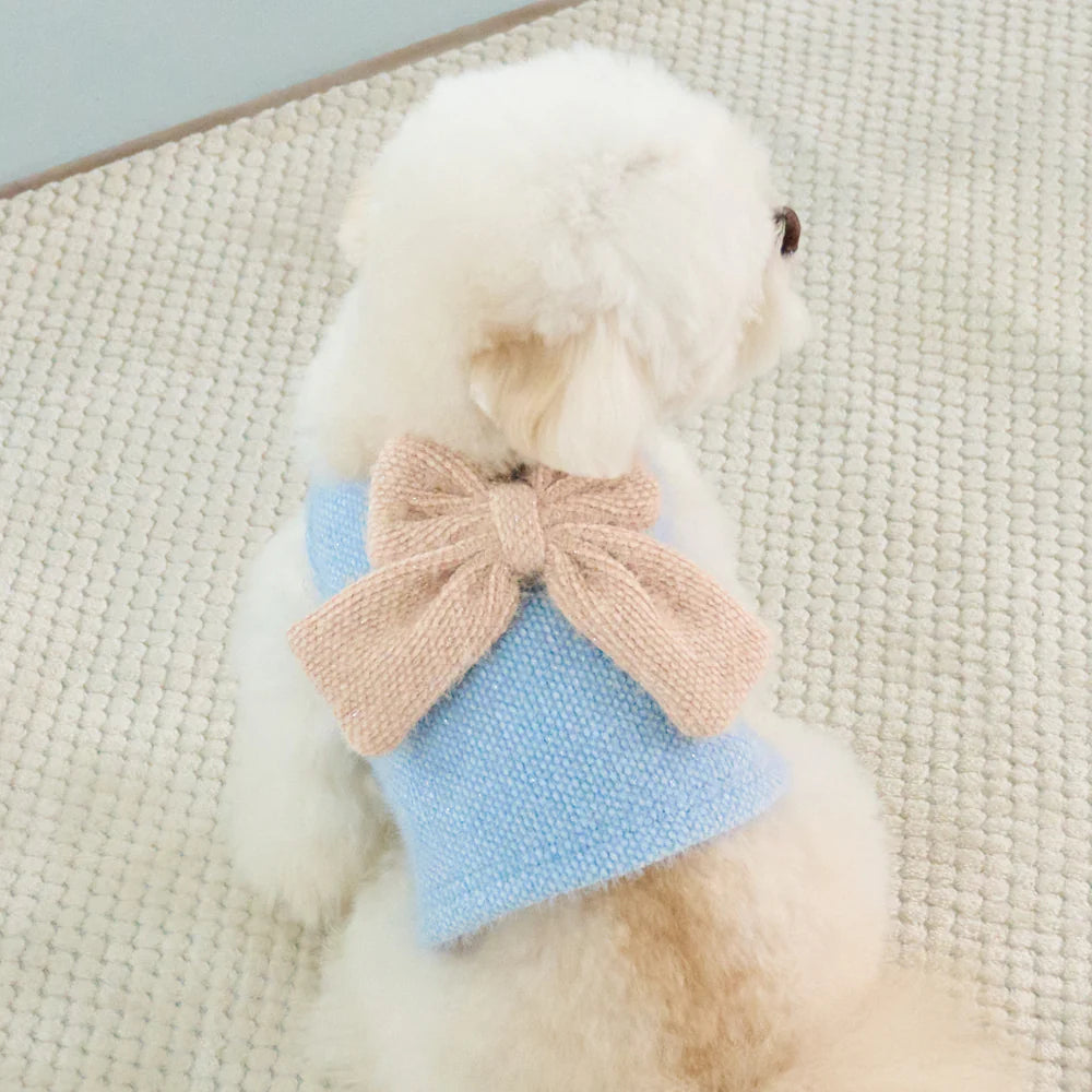 【予約】ツイード リボン ニット