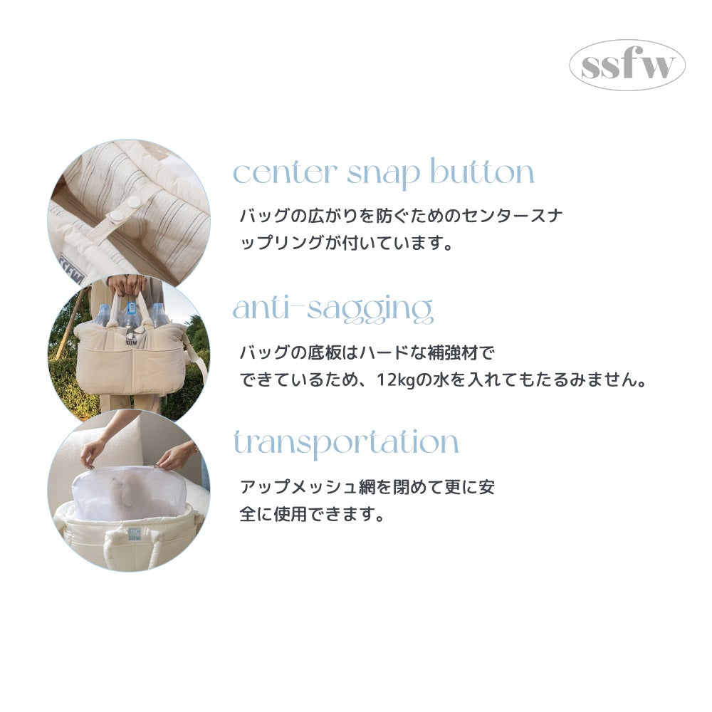【予約】メロウバッグ グロッシー ホワイト（バッグ本体＋クッション＋底板セット）