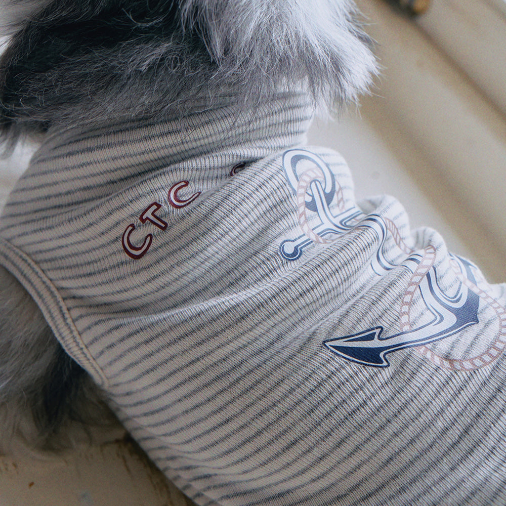 【予約】Marine Stripe Anchor T-shirt