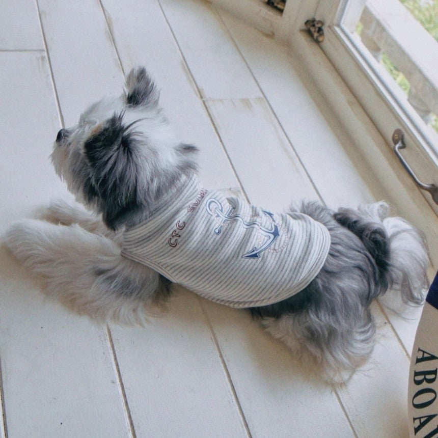 【予約】Marine Stripe Anchor T-shirt