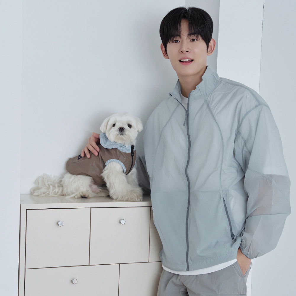 【予約】Striped Hooded Windbreaker (3color)